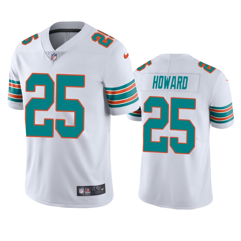 xavien howard dolphins white vapor jersey 0a