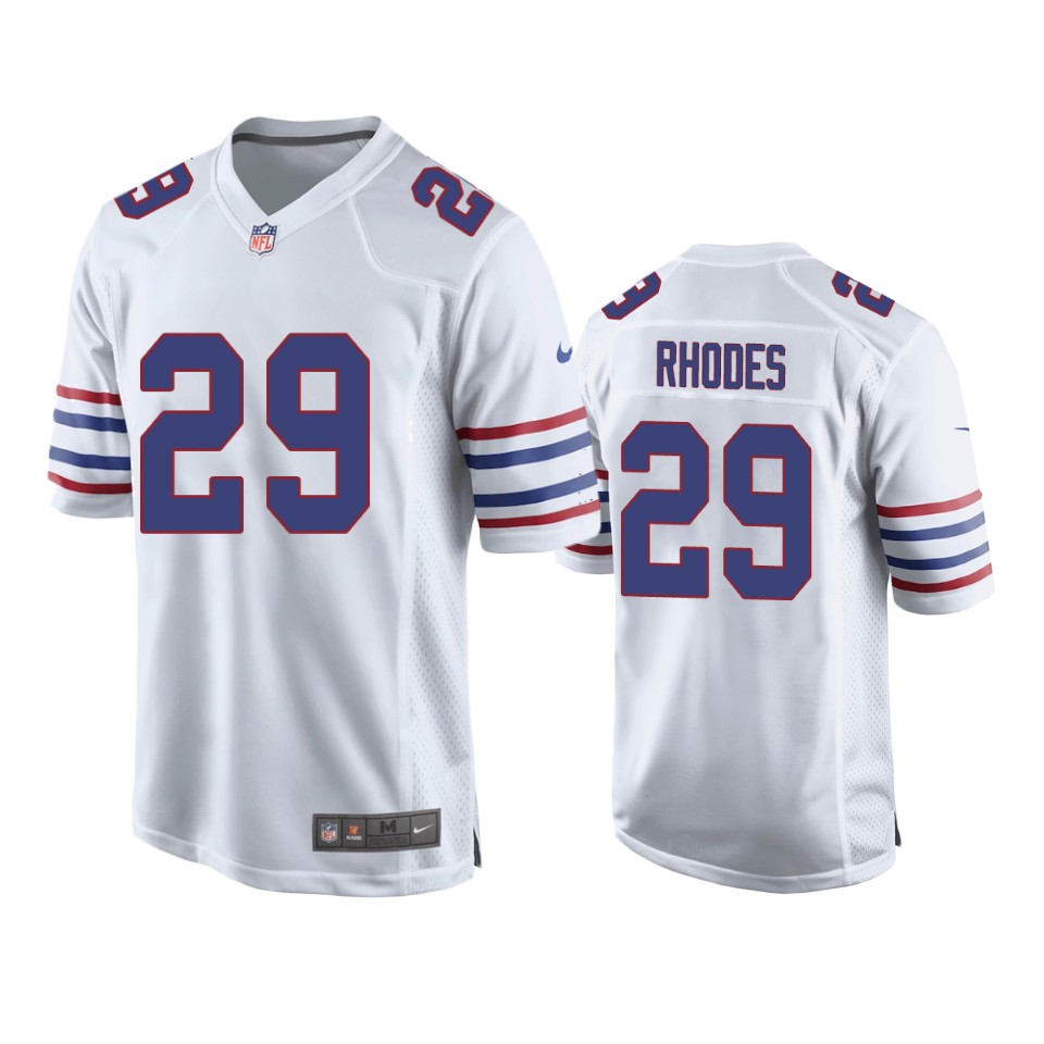 xavier rhodes bills white alternate game jersey
