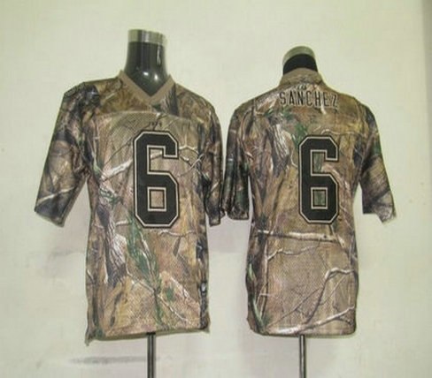 york jets 6 sanchez camo kids jerseys