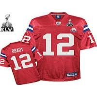 youth 2012 super bowl xlvi new england patriots #12 tom brady red(50th)