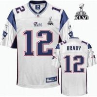 youth 2012 super bowl xlvi new england patriots #12 tom brady white
