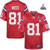 youth 2012 super bowl xlvi new england patriots #81 randy moss red(50th)