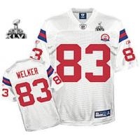 youth 2012 super bowl xlvi new england patriots #83 wes welker white(50th)