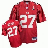 youth 2012 super bowl xlvi new york giants #27 brandon jacobs red