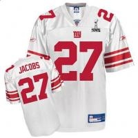 youth 2012 super bowl xlvi new york giants #27 brandon jacobs white