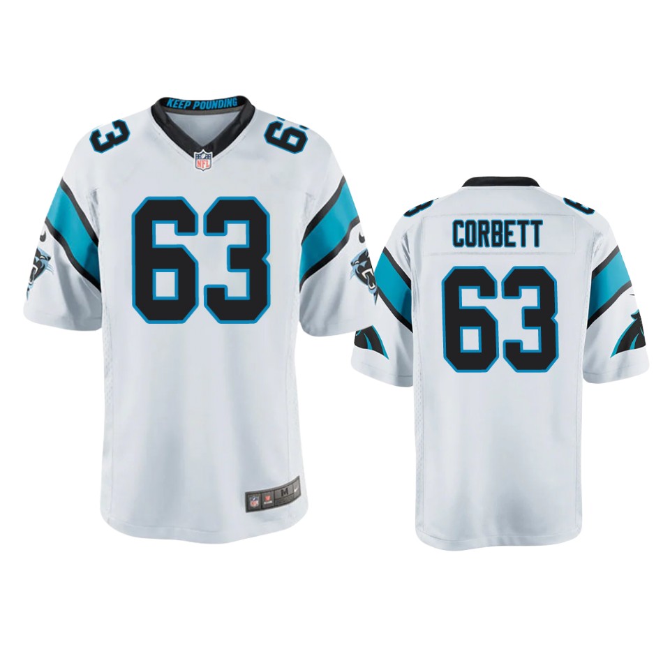 youth austin corbett panthers white game jersey