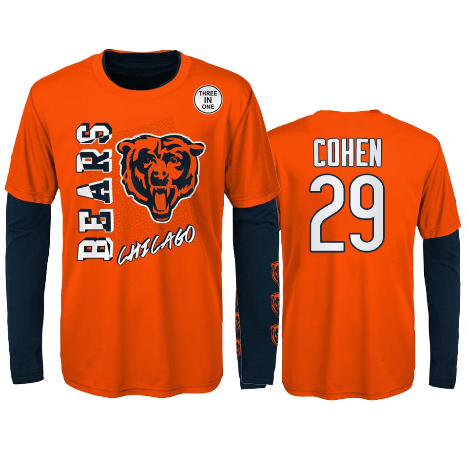youth bears tarik cohen orange navy combo set t shirt
