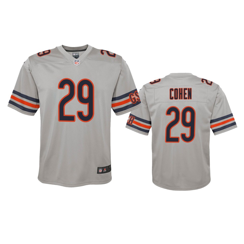 youth bears tarik cohen silver inverted game jersey