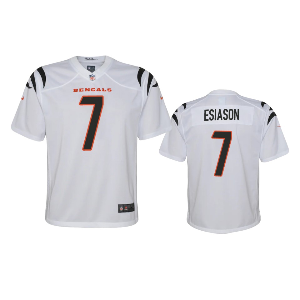 youth bengals boomer esiason white 2021 game jersey