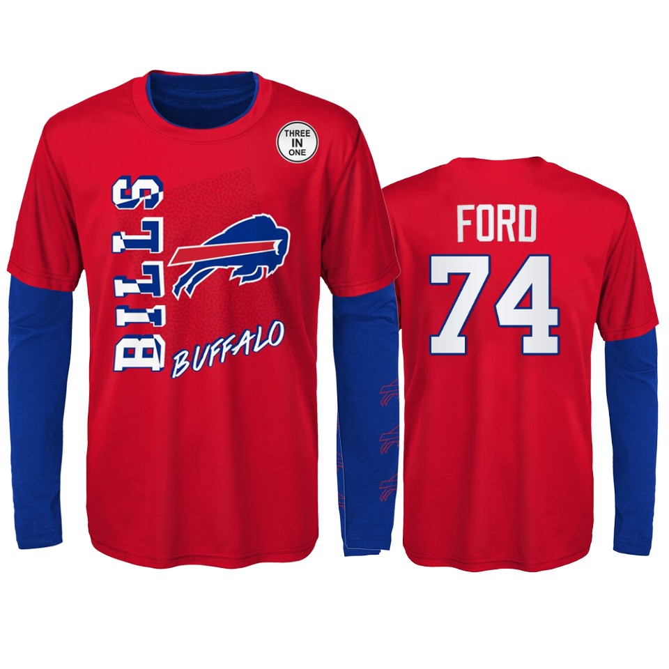 youth bills cody ford red royal combo set t shirt