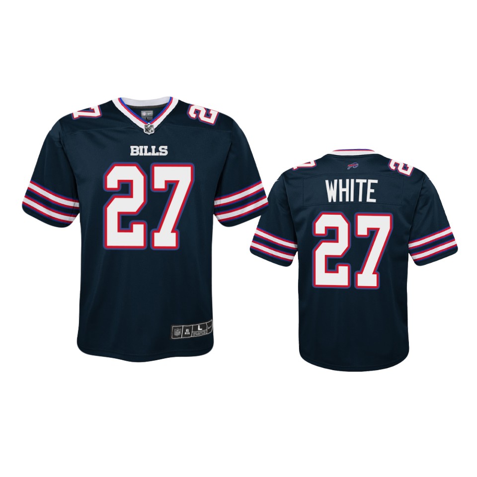 youth bills tre'davious white navy inverted game jersey