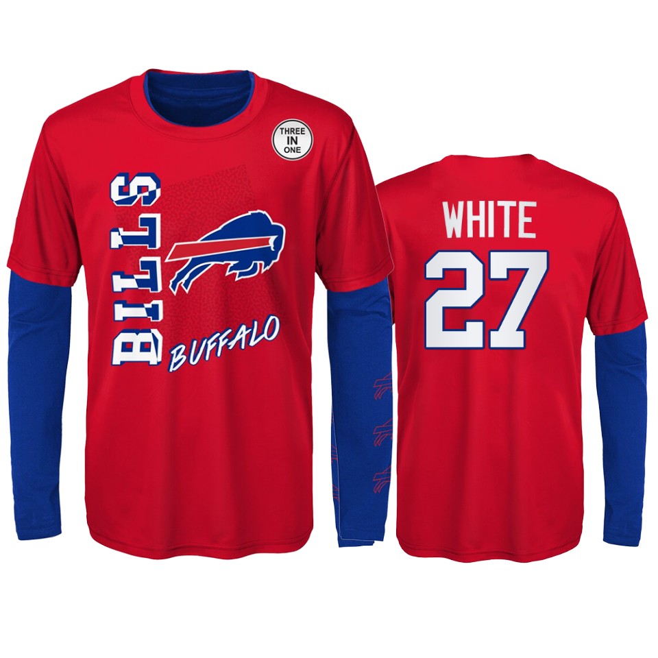 youth bills tre'davious white red royal combo set t shirt