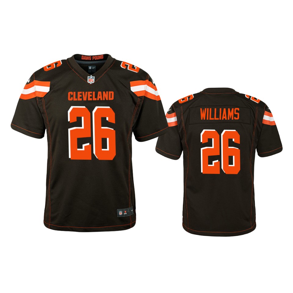 youth browns greedy williams brown game jersey