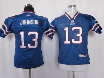 youth buffalo bills 13 johnson blue color jersey