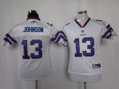 youth buffalo bills 13 johnson white color jerseys