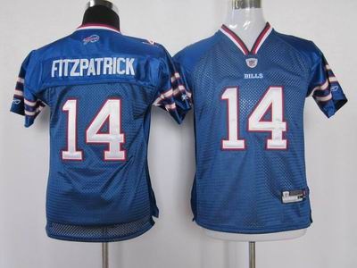 youth buffalo bills 14 fitzpatrick team color jersey