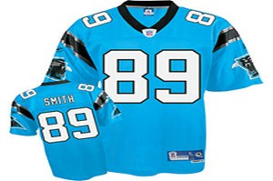 youth carolina panthers 89# steve smith blue