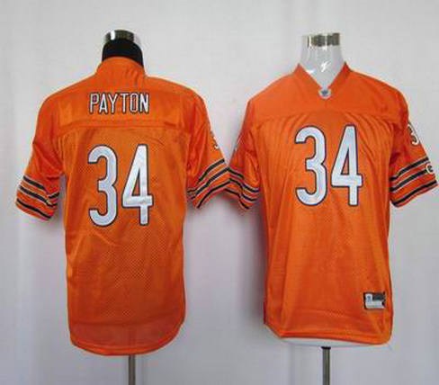 youth chicago bears 34 payton orange color jersey