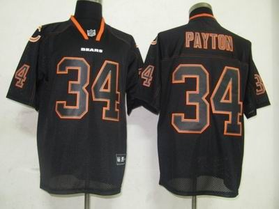 youth chicago bears 34 walter payton lights out black jerseys