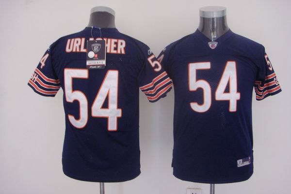 youth chicago bears 54 brian urlacher blue jerseys