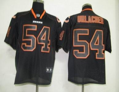 youth chicago bears 54 brian urlacher lights out black jerseys