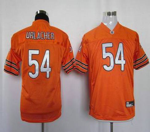 youth chicago bears 54 urlacher orange color jersey