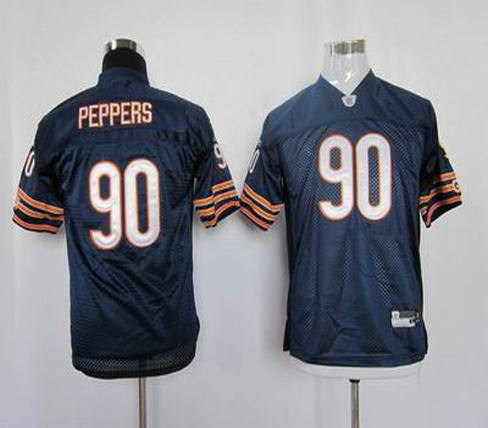 youth chicago bears 90 peppers blue color jersey