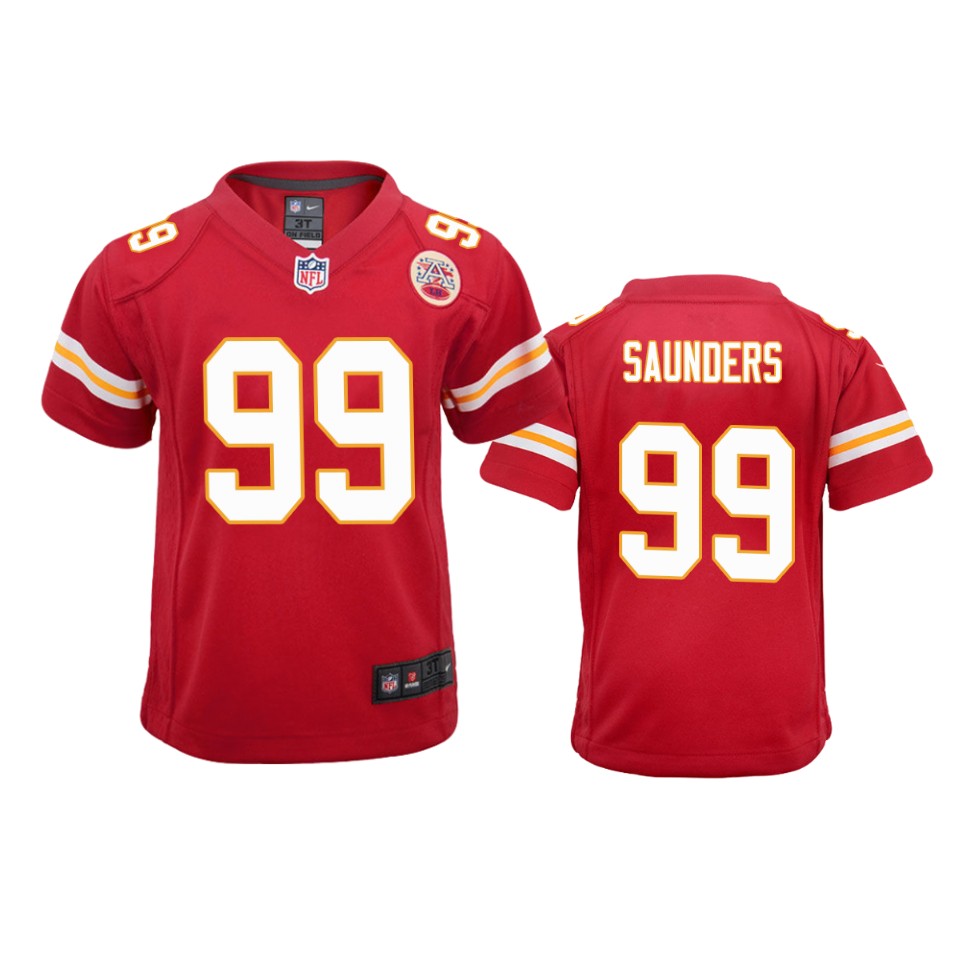 youth chiefs khalen saunders red game jersey