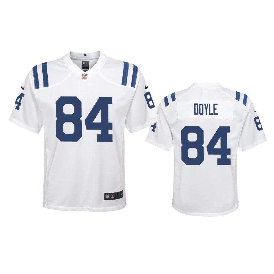 youth colts jack doyle white 2020 game jersey
