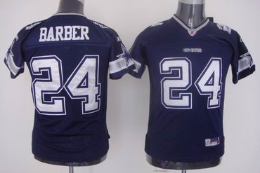 Youth Dallas Cowboys 24 marion barber blue Jersey
