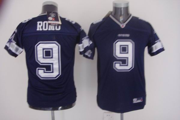 Youth Dallas Cowboys 9 tony romo blue Jersey 