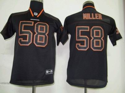youth denver broncos 58 miller lights out black jerseys