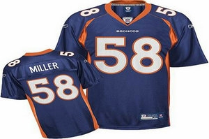 youth denver broncos 58 von miller blue jersey