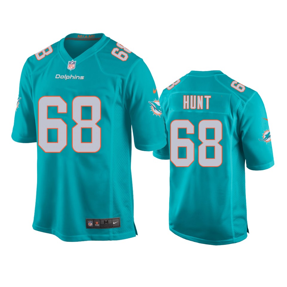 youth dolphins robert hunt aqua game jersey