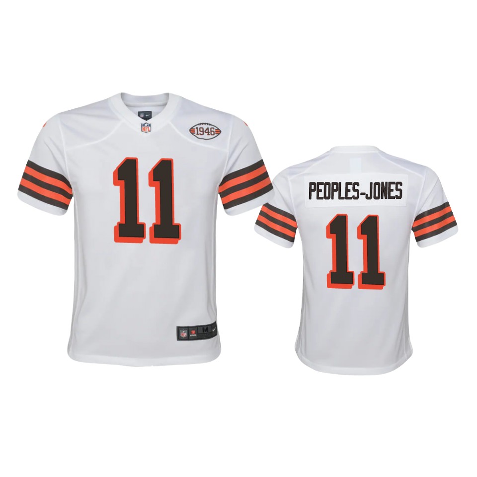 youth donovan peoples jones browns white 1946 collection alternate game jersey