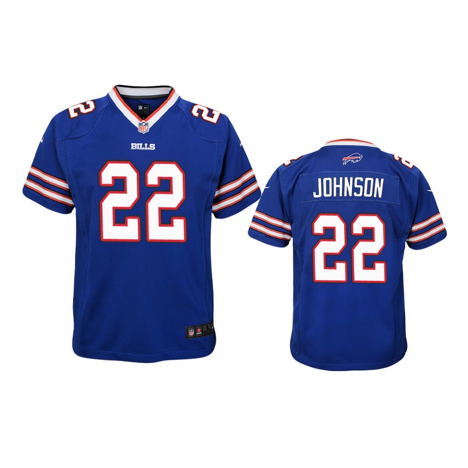 youth duke johnson bills royal game jersey