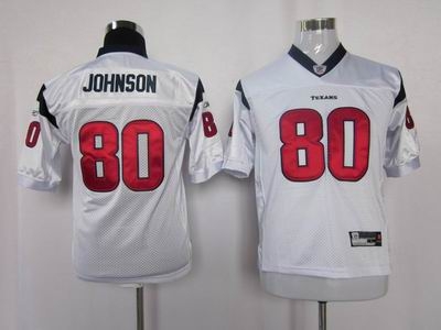 youth houston texans 80 johnson white color jersey