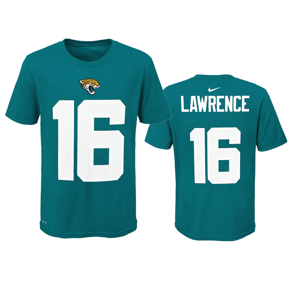 youth jaguars trevor lawrence teal t shirt
