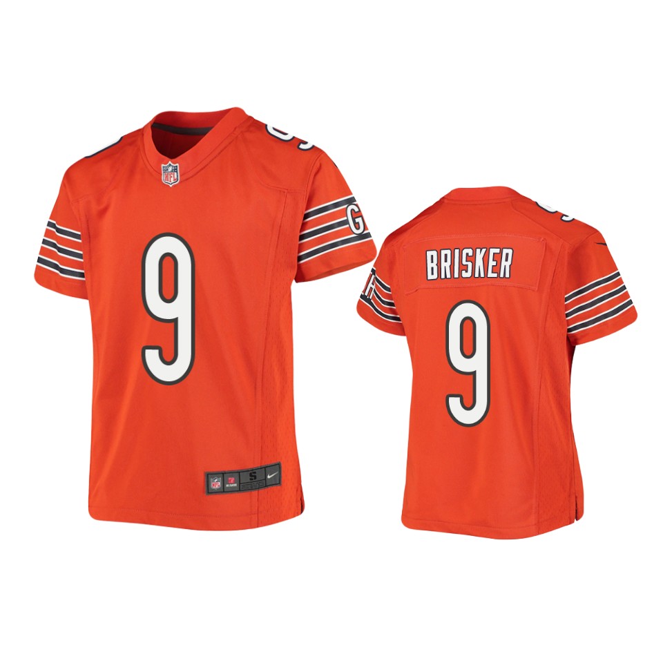 youth jaquan brisker bears orange game jersey