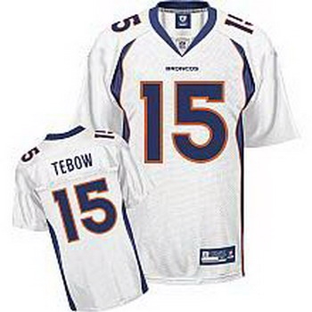youth jersey denver broncos 15 tim tebow white