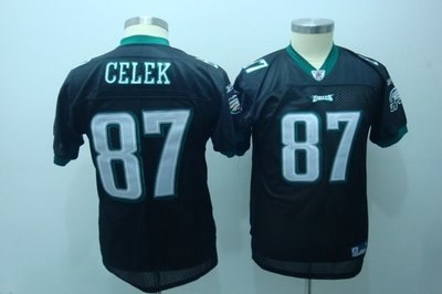 youth jerseys philadelphia eagles brent celek #87 black
