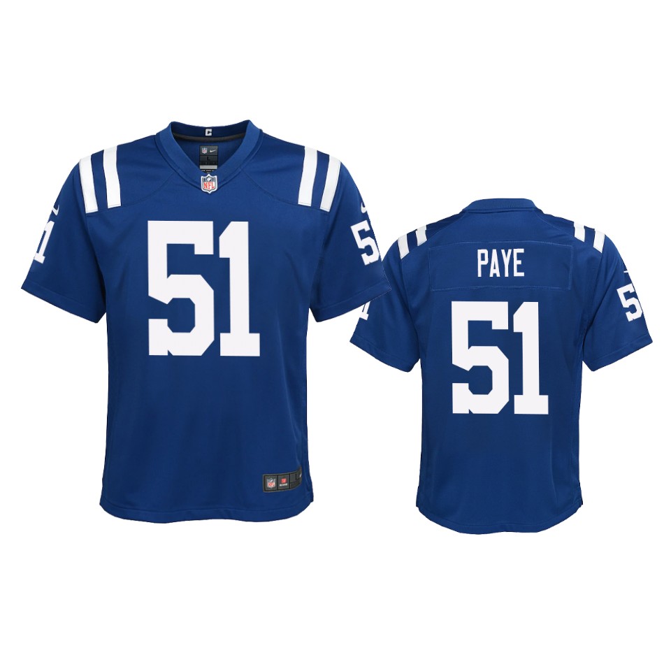 youth kwity paye colts royal game jersey 0a