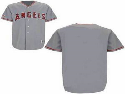 youth los angeles angels blank grey jersey