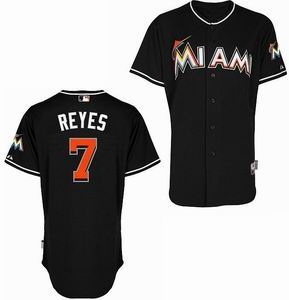 youth miami marlins 7 jose reyes black cool base jersey