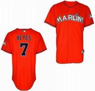youth miami marlins 7 jose reyes orange cool base jersey