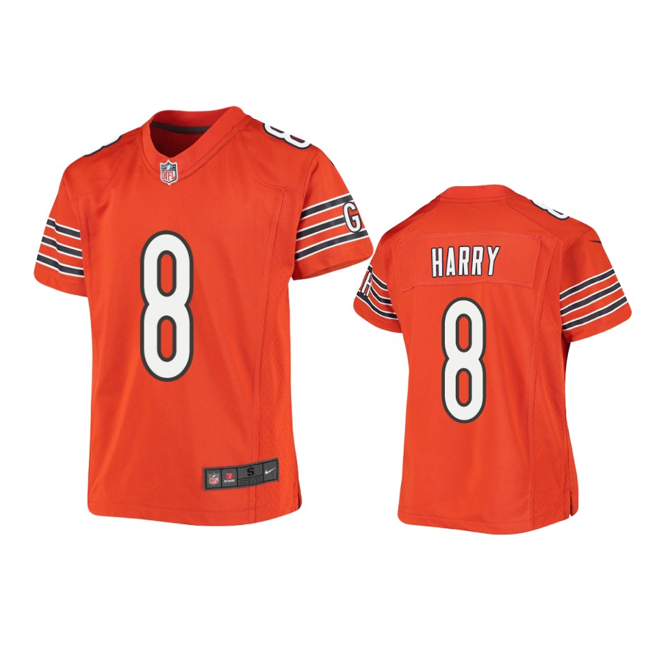 youth n'keal harry bears orange game jersey