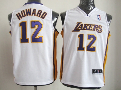 Youth NBA Los Angeles Lakers #12 Dwight Howard White