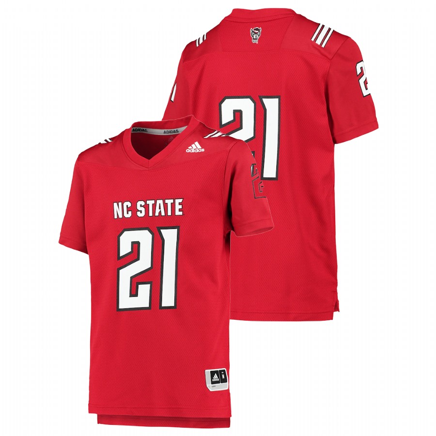 youth nc state wolfpack custom red college football replica jersey