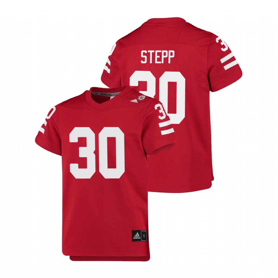 youth nebraska cornhuskers markese stepp football replica scarlet jersey