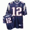 youth new england patriots #12 tom brady 2012 super bowl xlvi jersey blue